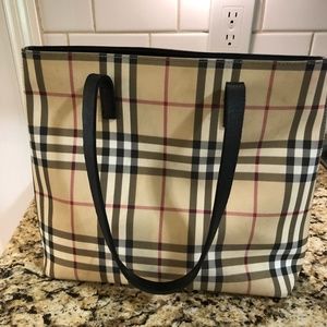 Burberry Nove Coated Canvas Tote